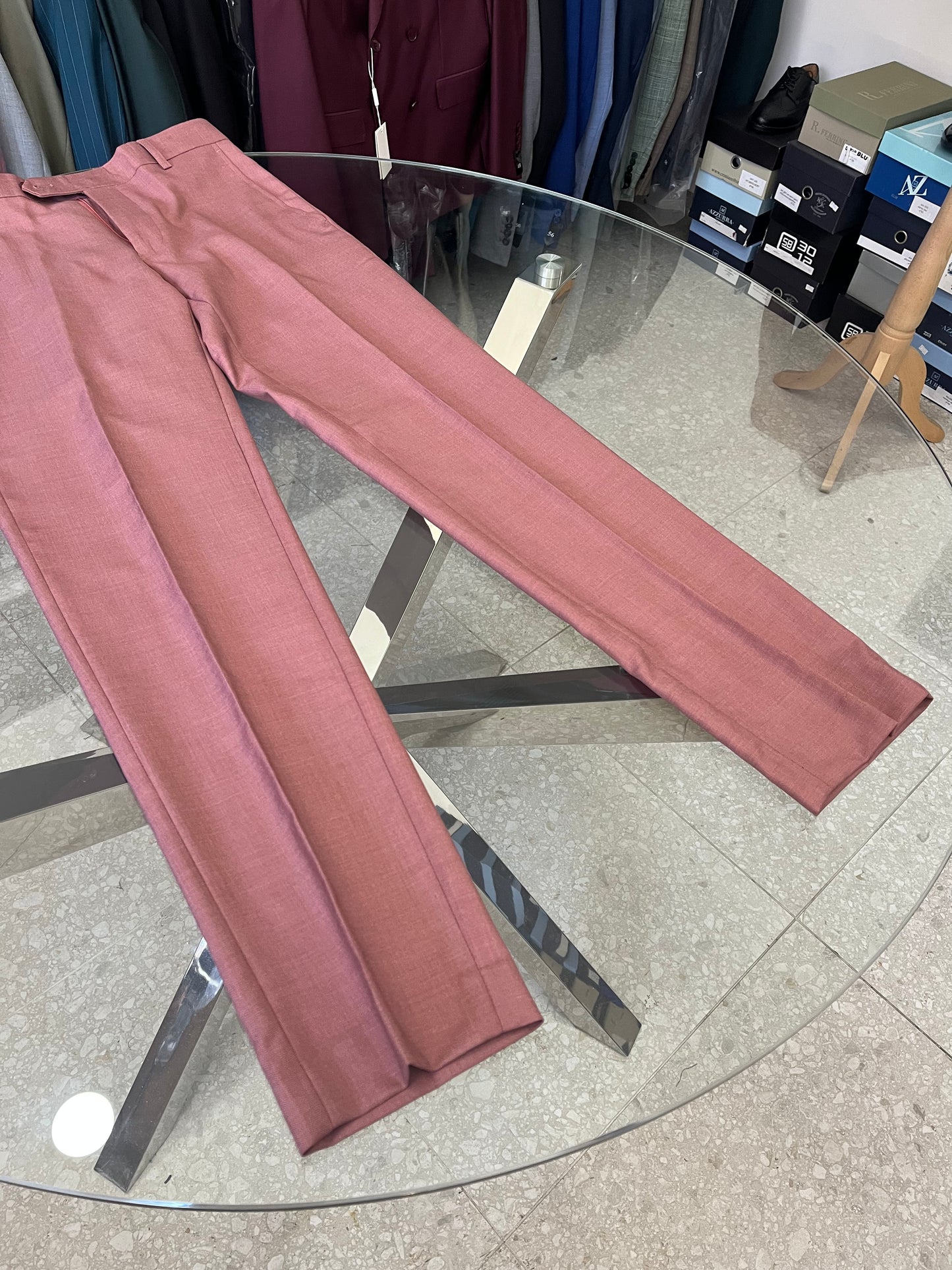 abito rosa mono petto