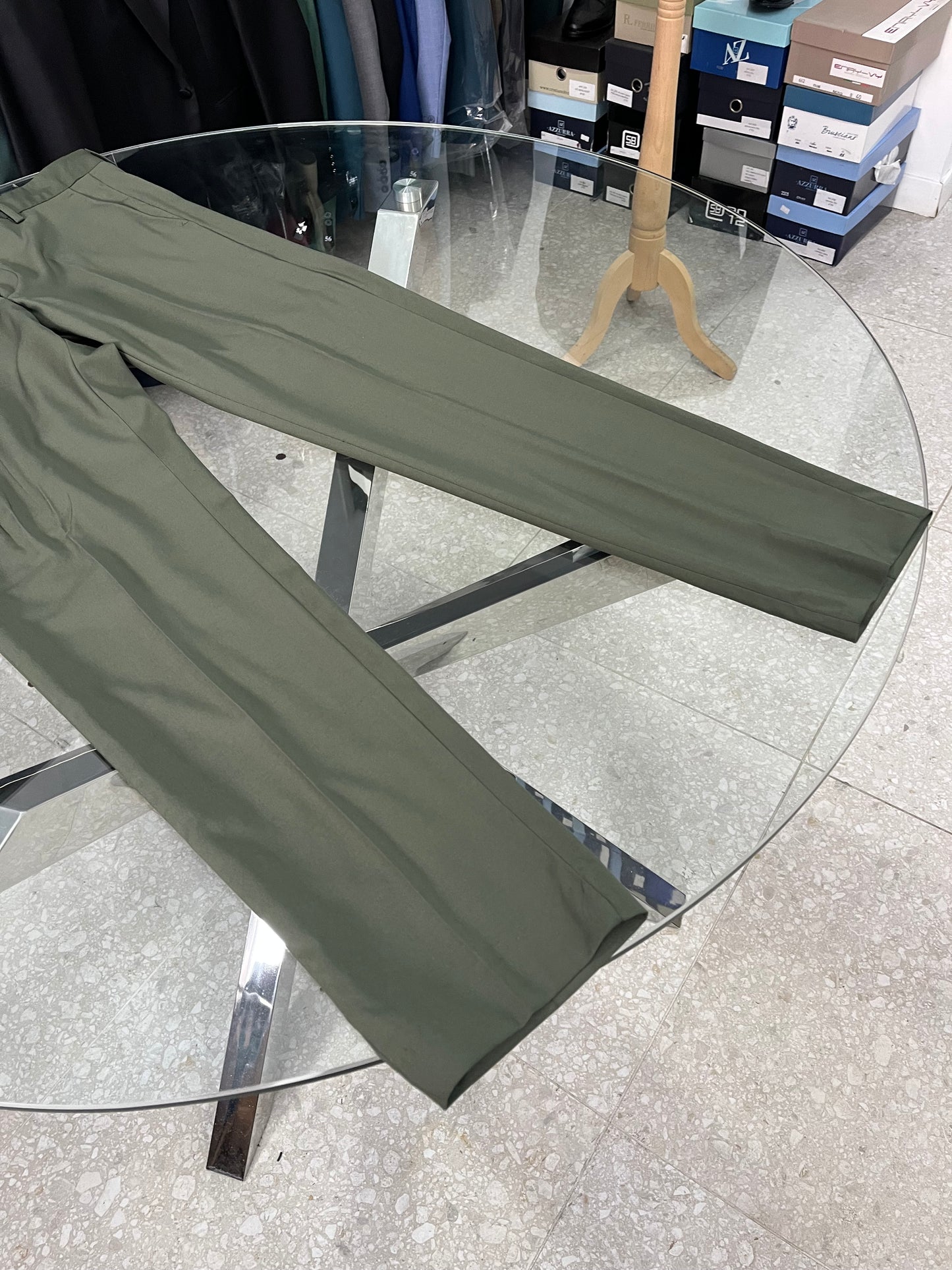vestito doppio petto verde