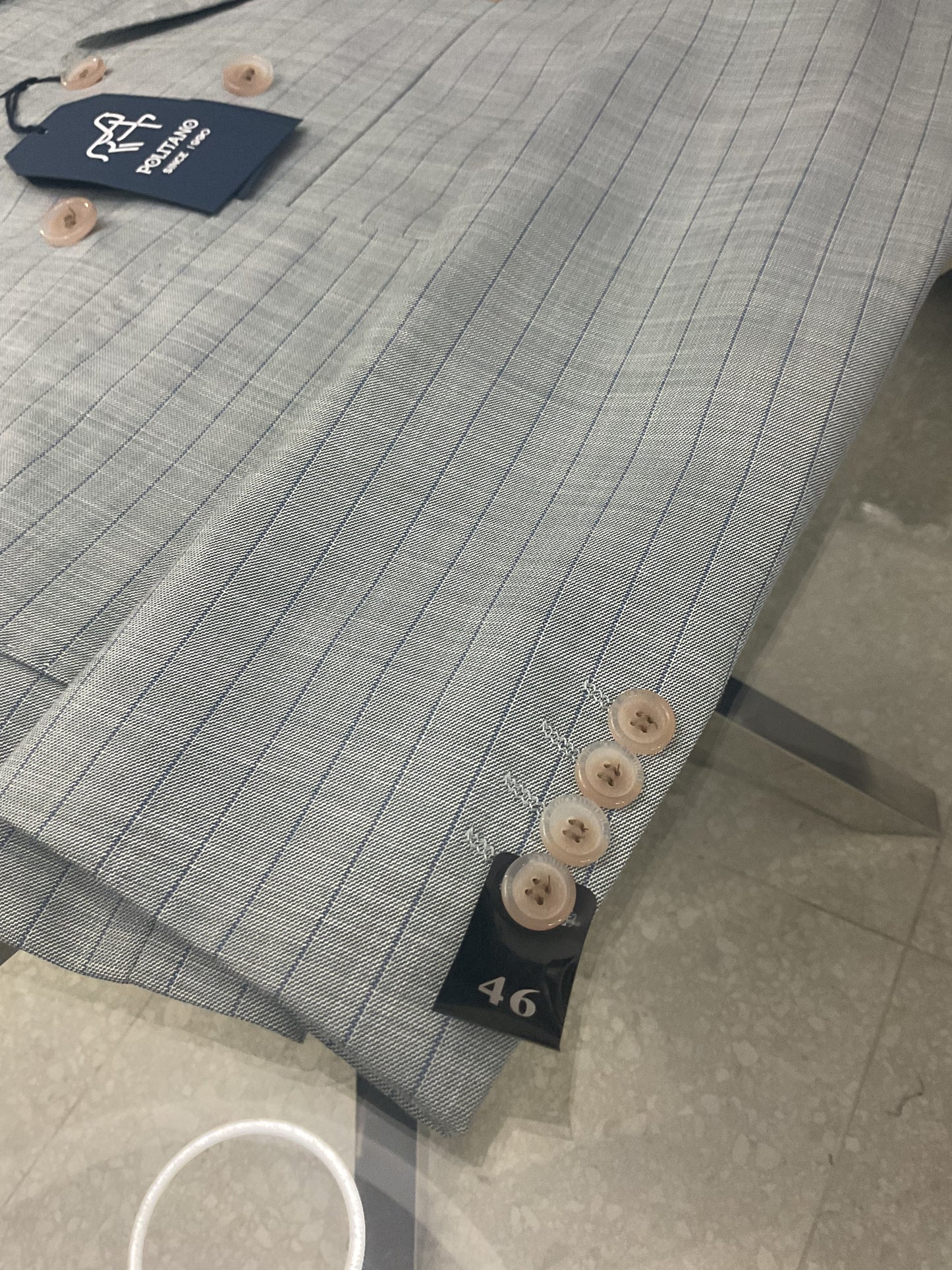 vestito Politano 1990, doppio petto gessato