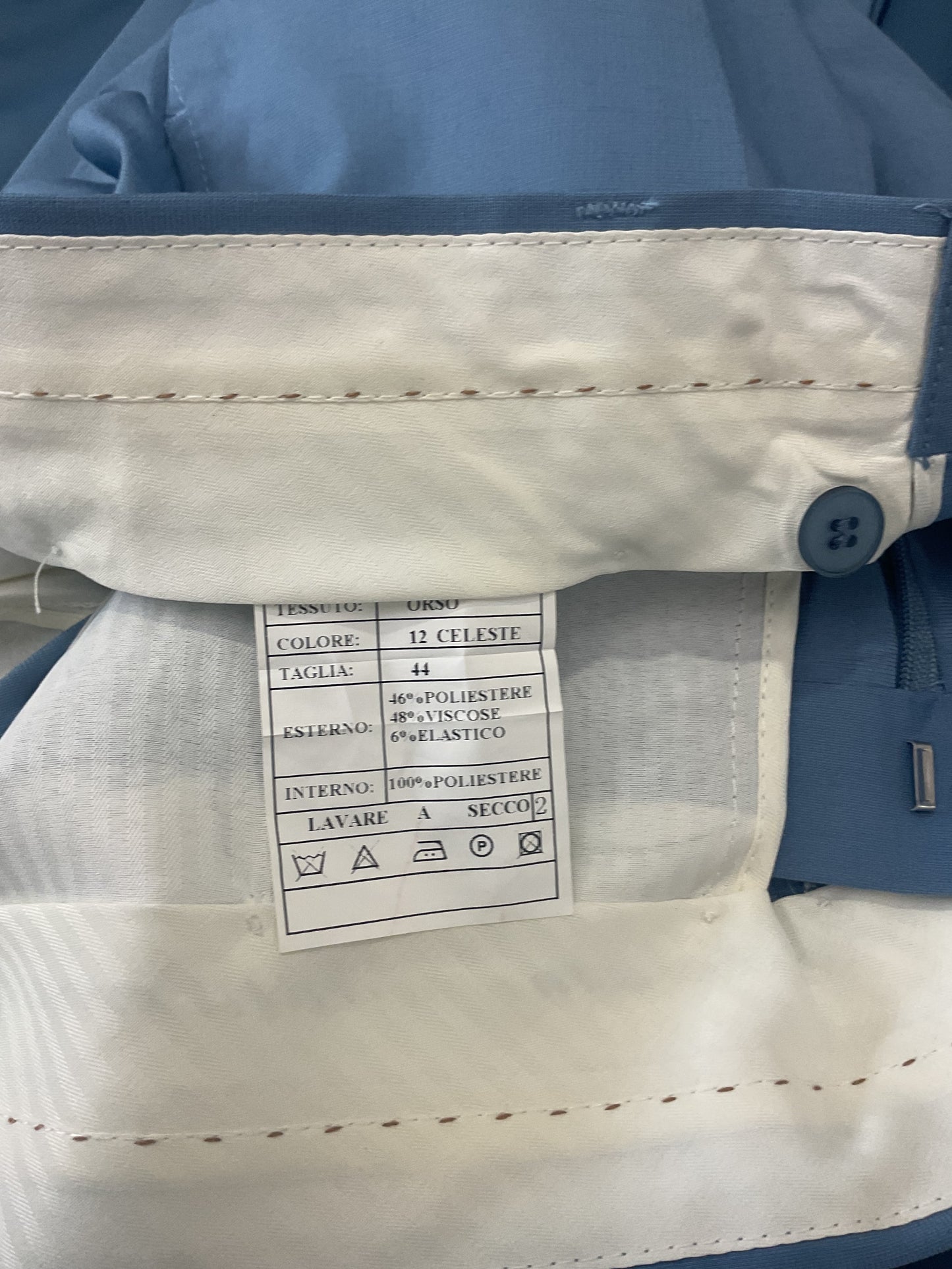 abito emporio, doppiopetto, colore azzurro