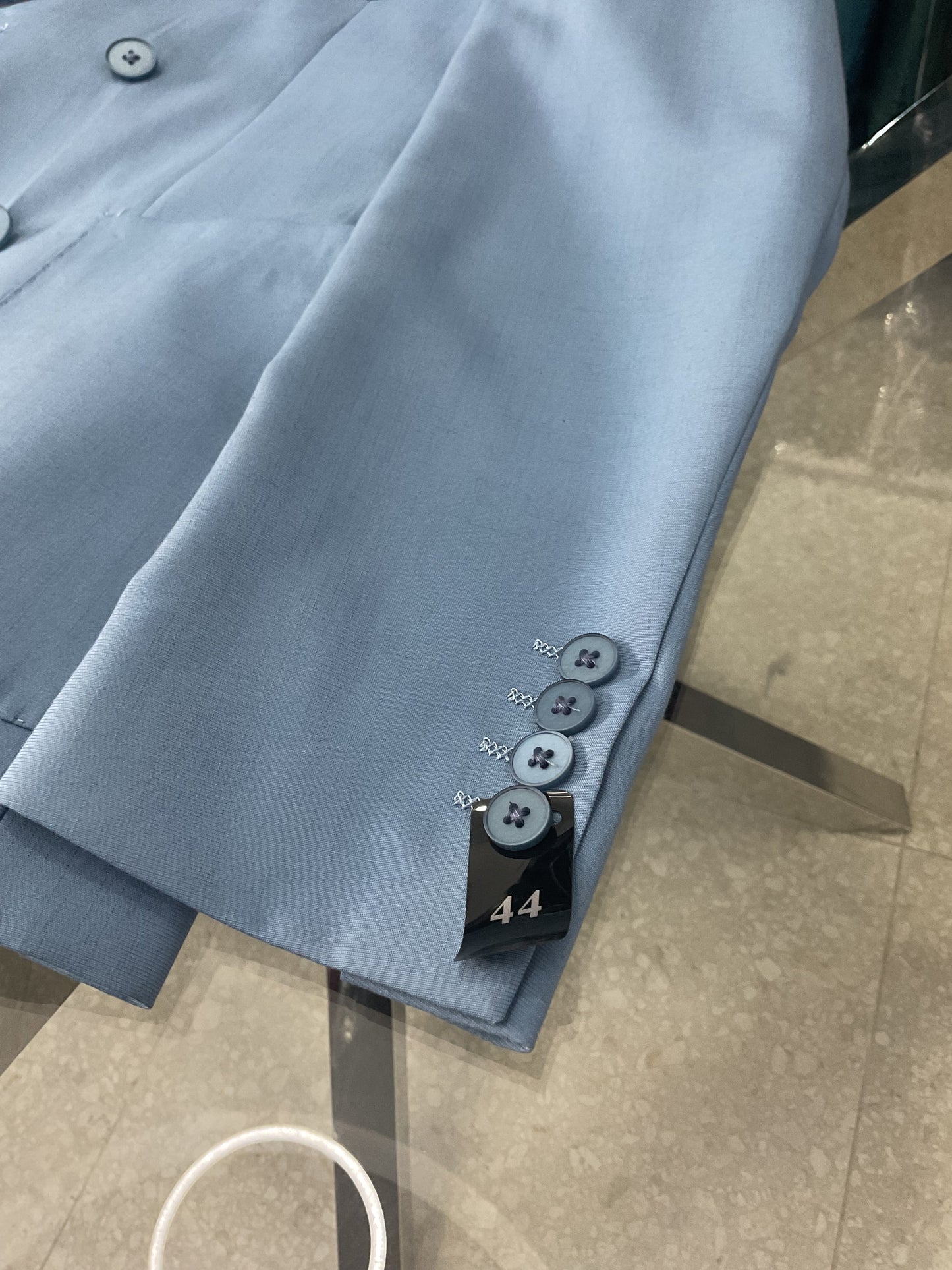 abito emporio, doppiopetto, colore azzurro