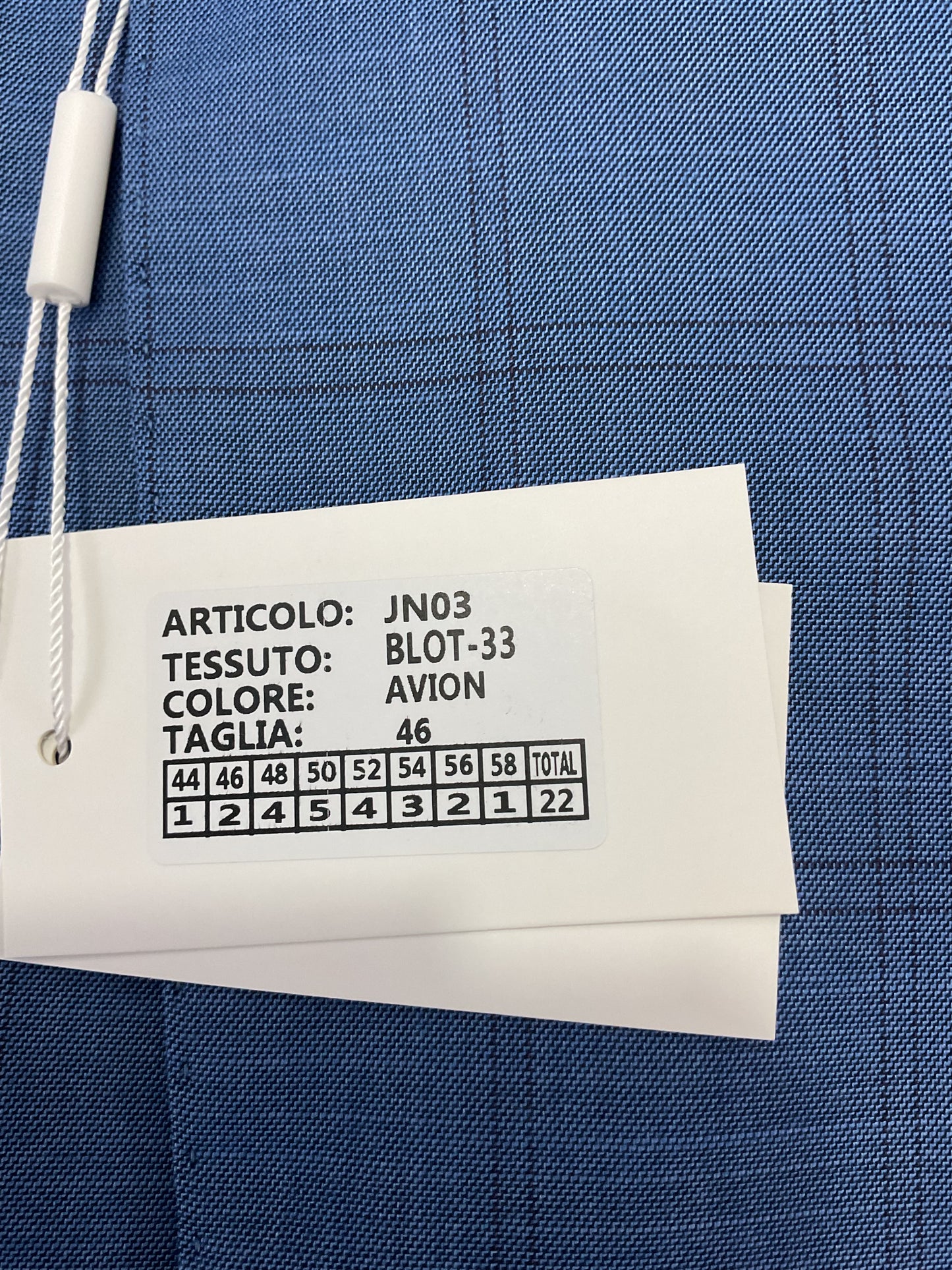 Abito emporio monopetto a quadri colore Avion