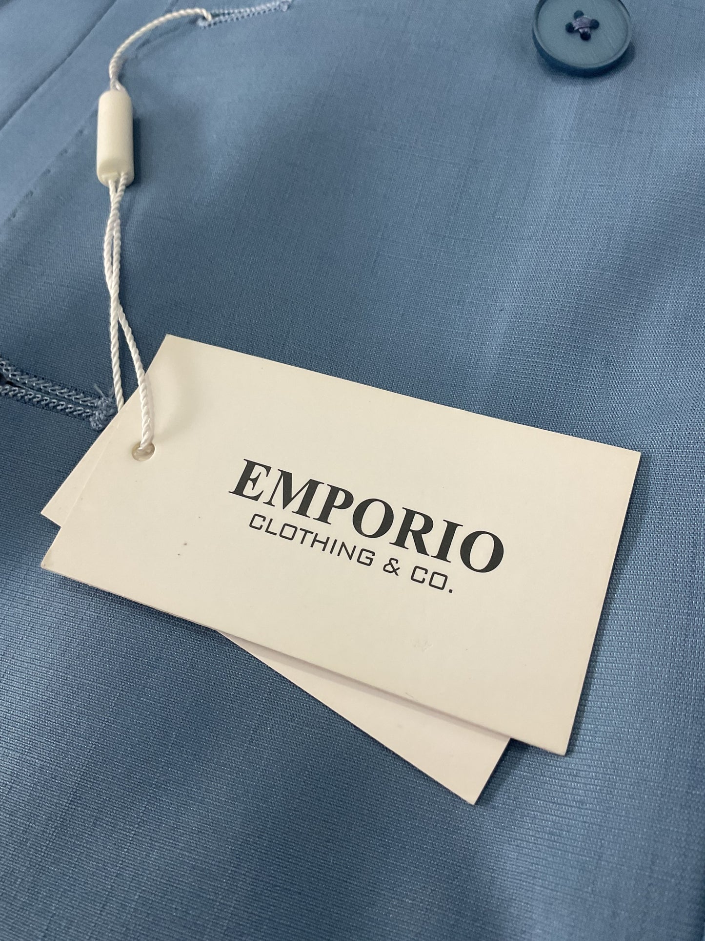 abito emporio, doppiopetto, colore azzurro
