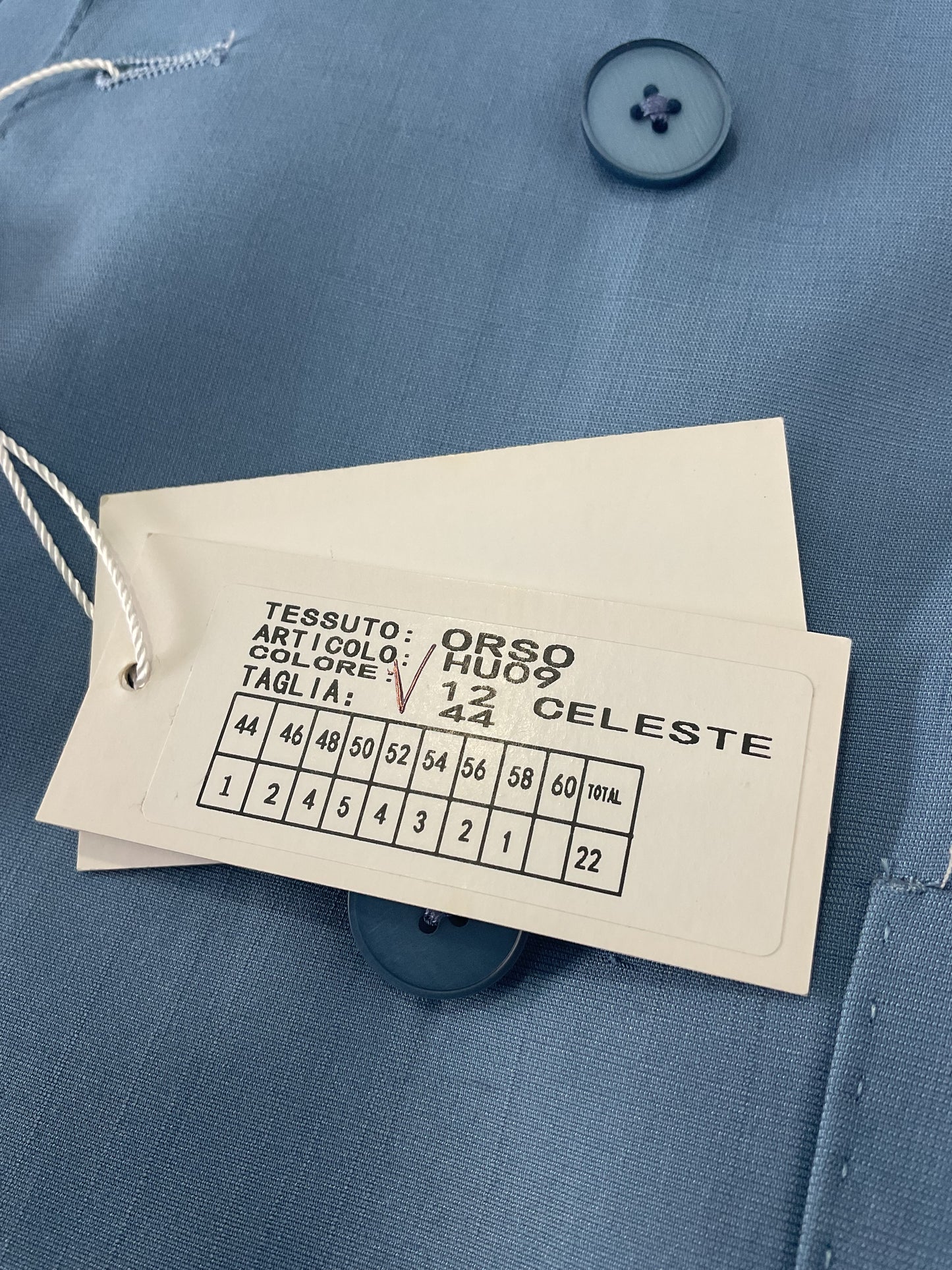abito emporio, doppiopetto, colore azzurro