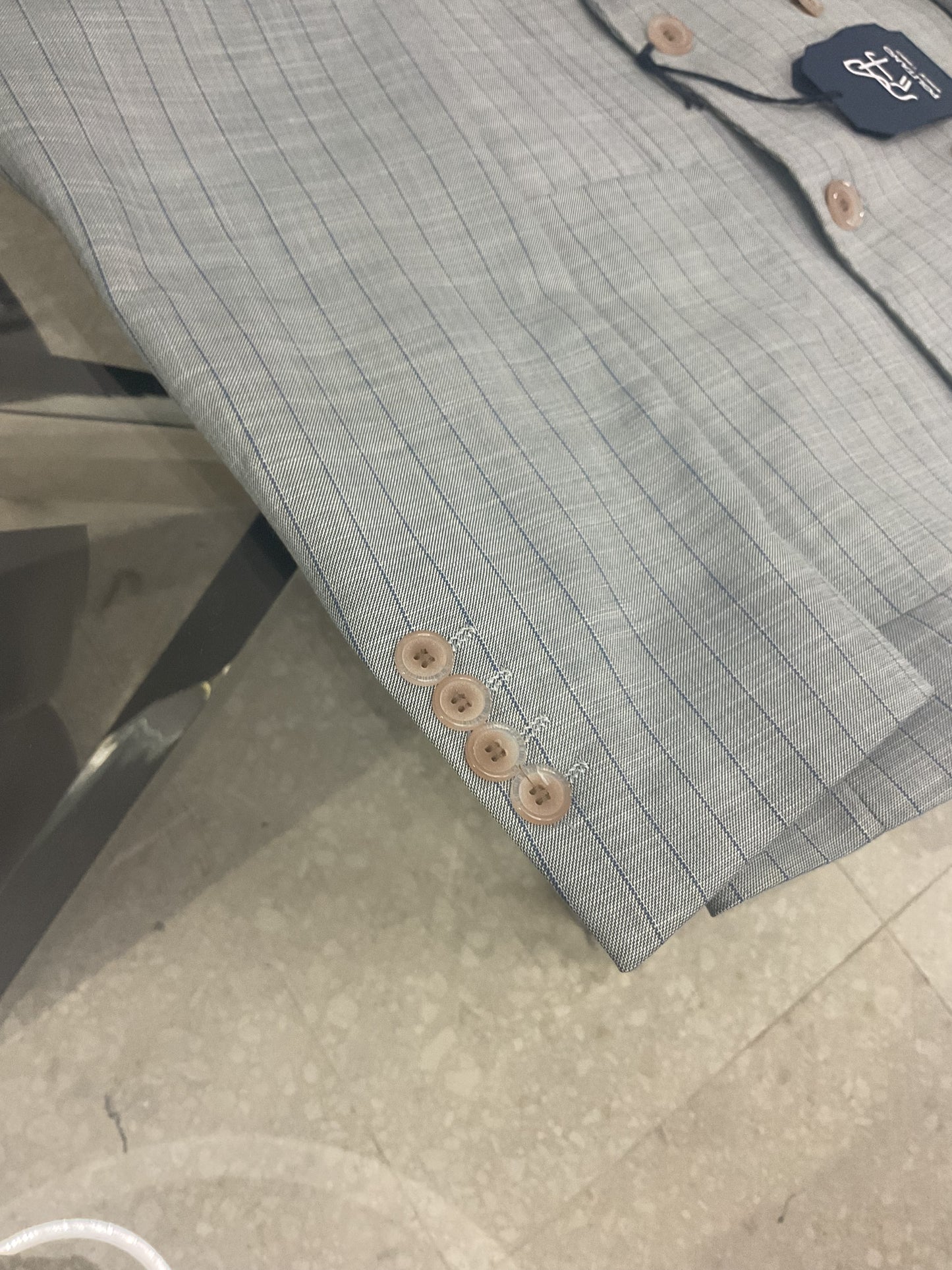 vestito Politano 1990, doppio petto gessato