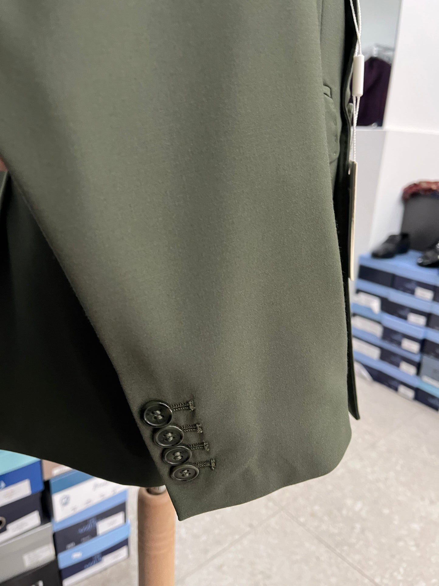 vestito doppio petto verde
