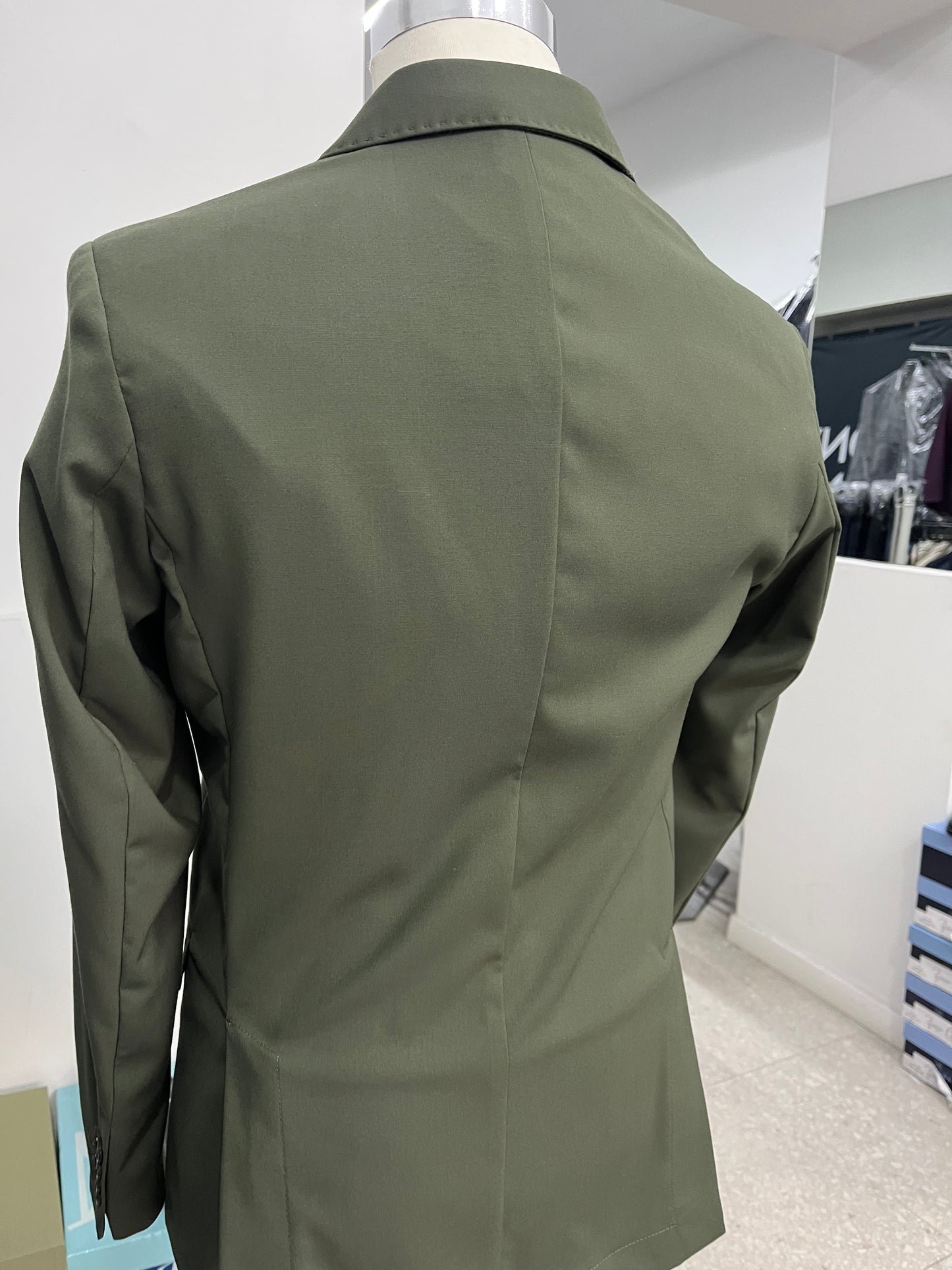 vestito doppio petto verde