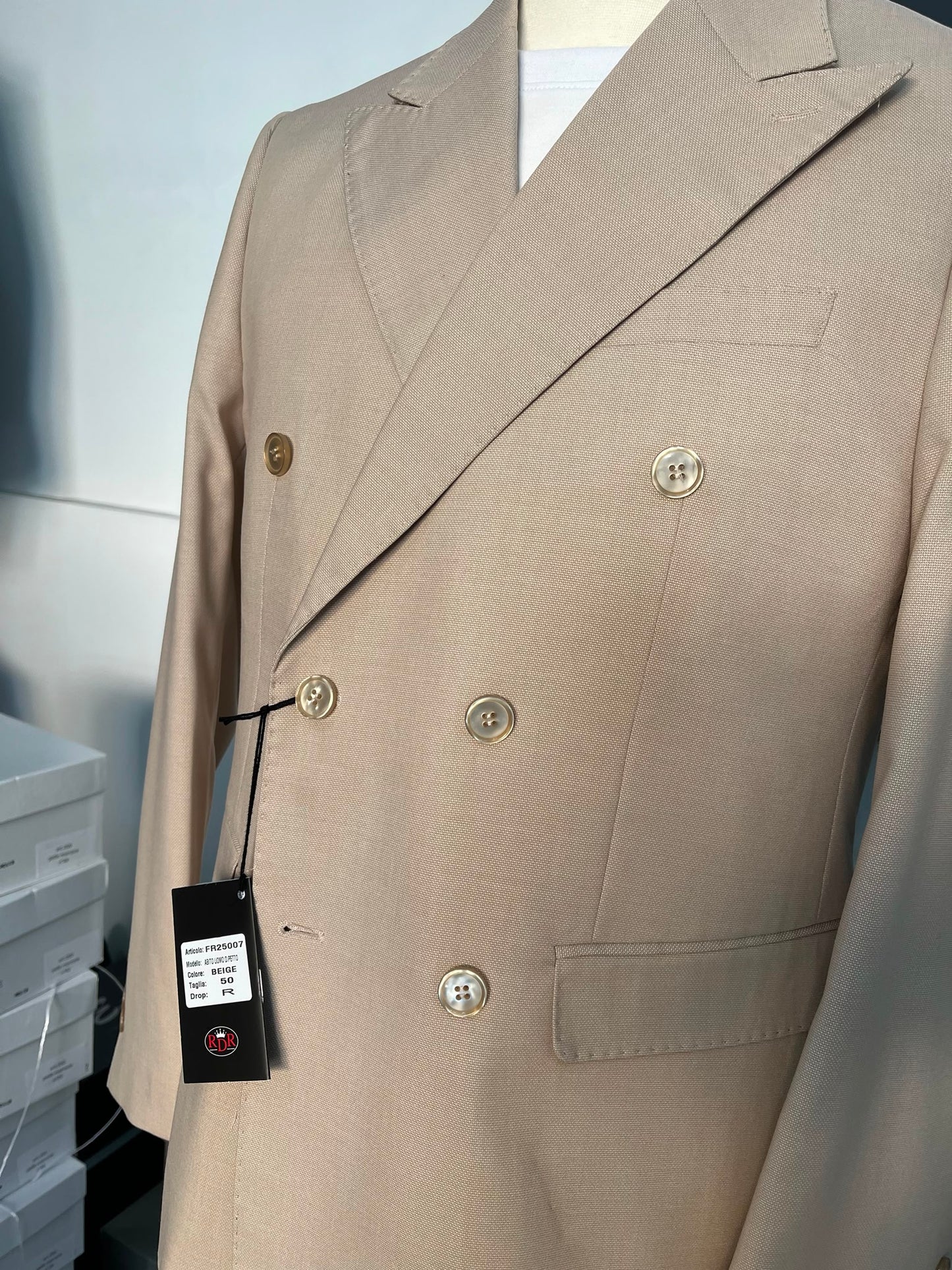 Doppio petto beige