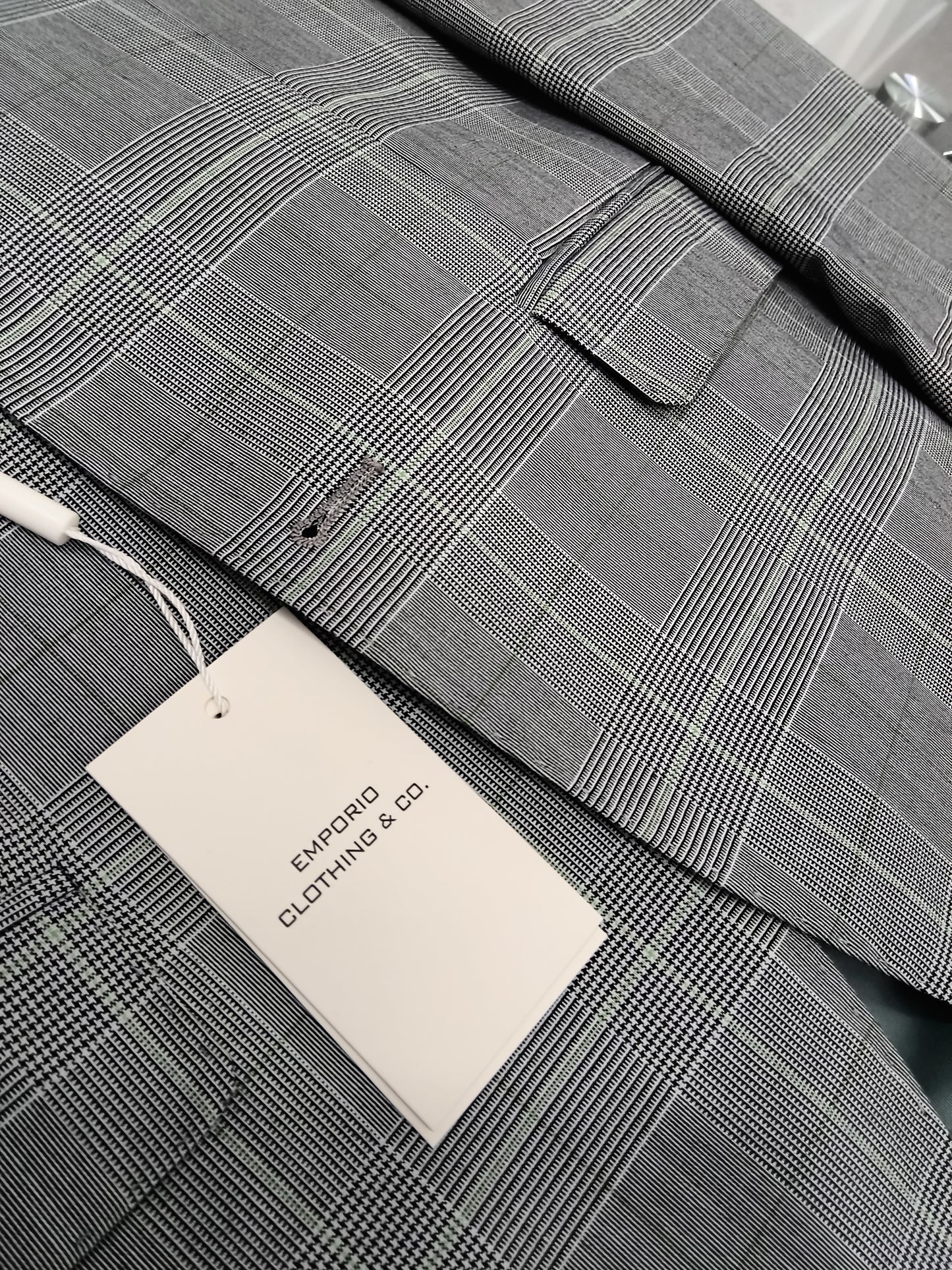 Abito Mono petto grigio a scacchi emporio clothing e co
